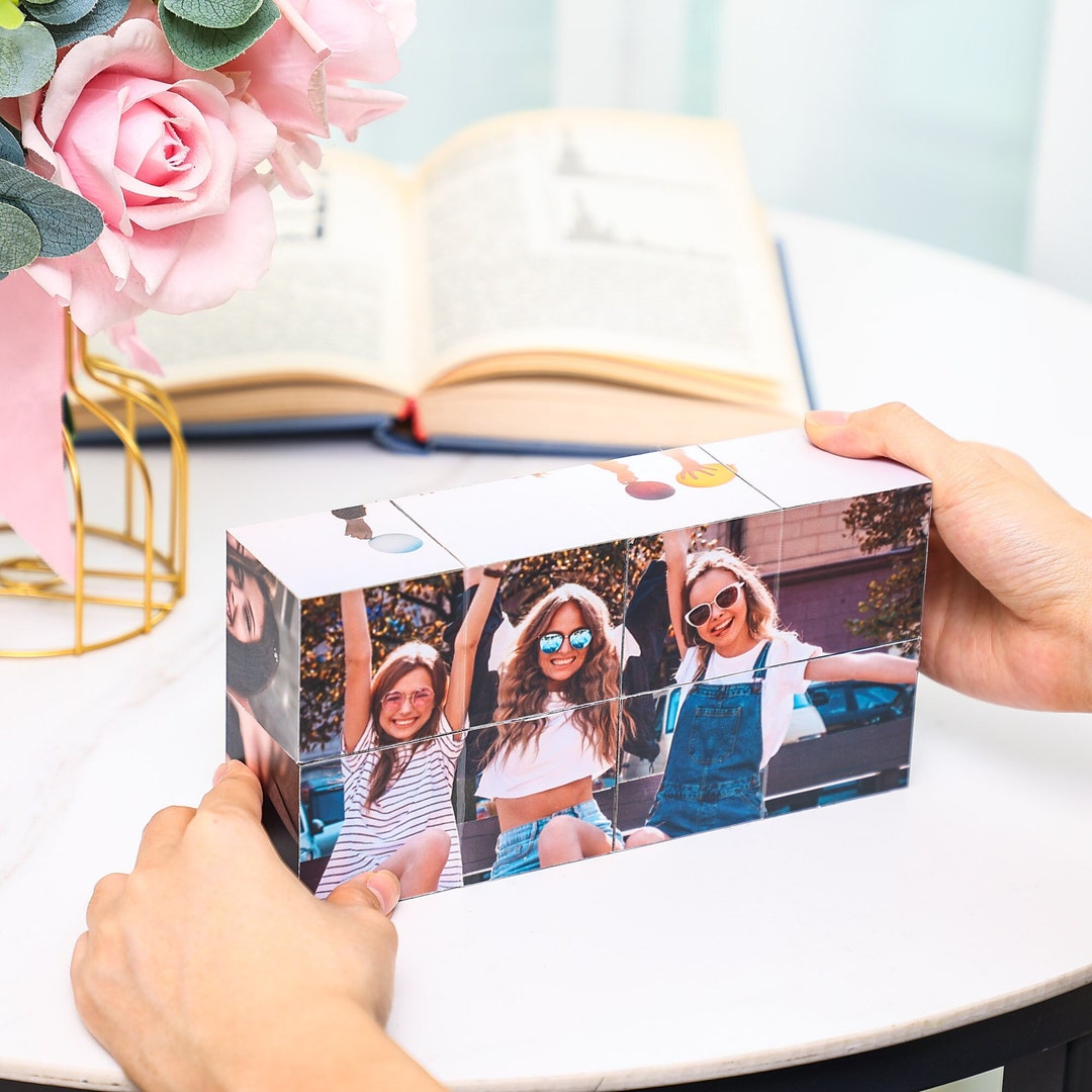 Infinity Photo Cube Custom Gift, Memory Photo Cube, Family Photo Cube ...