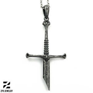 Aragorn Narsil Broken Sword Anduril Sword Cosplay Necklace Unisex Pendant Jewelry Accessories Gifts