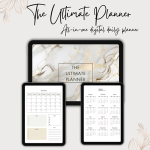 Undated Digital Planner | Digital Planner, GoodNotes Planner, Daily Planner, Weekly Planner, iPad Planner, Monthly Planner