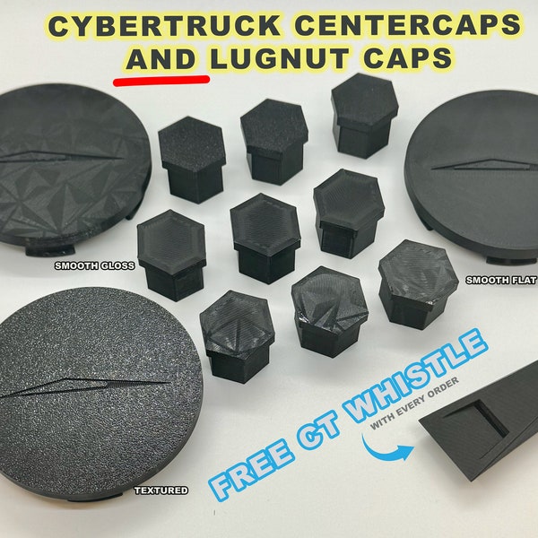 Tesla Cybertruck Center Caps & Lug Nut Caps