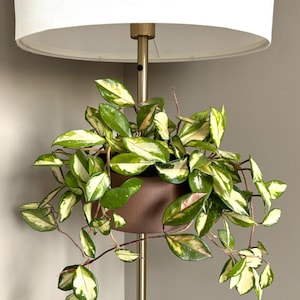 Plant pot for standing lamp - Illumi Pot in Quo design - Cute indoor planter for lamp stand, home decor flower pot for floor lamps