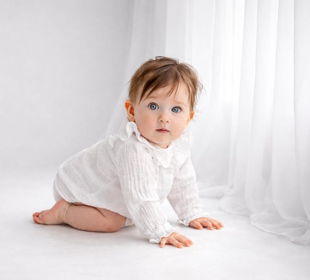 White Baby Photography Backdrop, Neutral Studio Background, White ...
