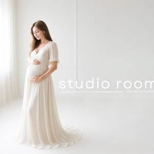 Schlichte weiße Studio digitale Kulisse, weißes Studio, minimale Kulisse, Mutterschaft, Fotografie Studio, digitaler Hintergrund für Fotografie,