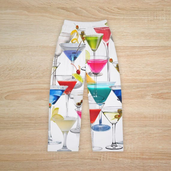 Cocktail Pajamas Martini Pajama Pants for Her Cute Trendy Plus Size Pj Pants Matching Holiday Drinking Pajamas Womens Funny Christmas Gift Etsy Canada