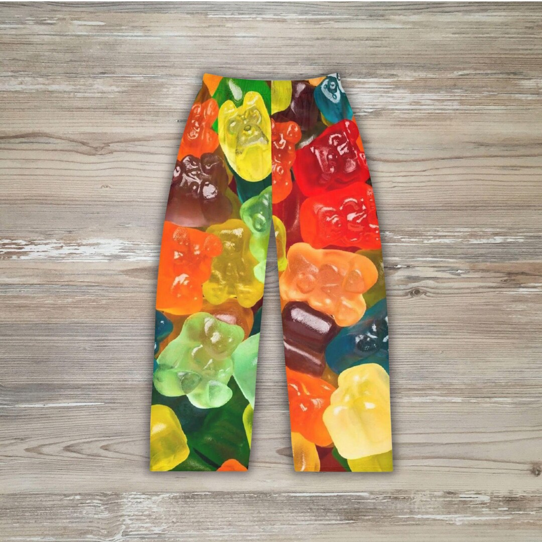 Neon gummy bear pajama set