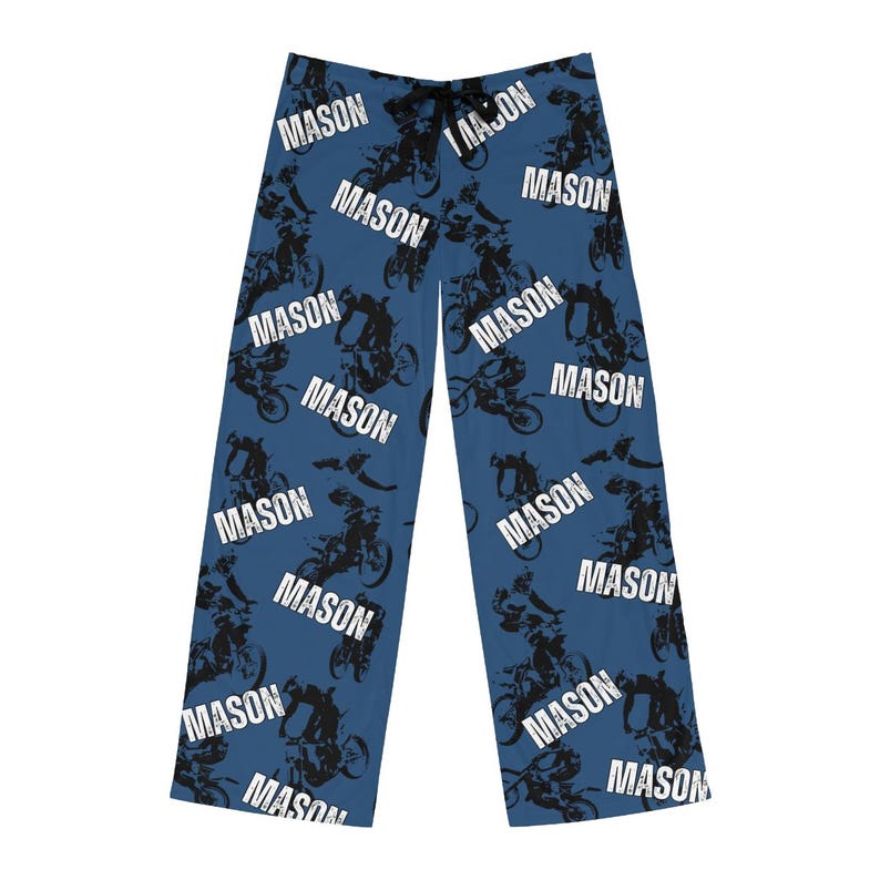 Motocross Pajama Pants Custom Dirt Bike Motorcycle Pajamas Personalized ...
