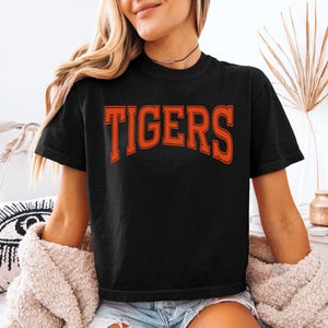 Custom Your Team Comfort Colors Cropped Boxy Tee - Personalized Crop Top Tshirt for Baseball Moms and Wags on Game Day image 2
