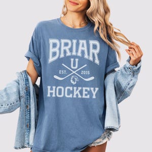 Briar University Hockey Shirt - Comfort Colors Custom Campus Hockey TShirt