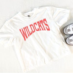 Custom Your Team Comfort Colors Cropped Boxy Tee - Personalized Crop Top Tshirt for Baseball Moms and Wags on Game Day image 3
