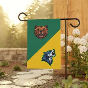 Kundenspezifische Sportteam-Flagge, House Divided Baseball, Fußball, Basketball-Team-Flagge, Schulflagge, personalisierte Geschenke für ihn