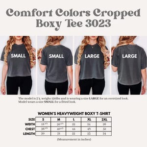Custom Your Team Comfort Colors Cropped Boxy Tee - Personalized Crop Top Tshirt for Baseball Moms and Wags on Game Day image 9