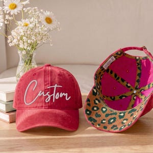 Custom Embroidered Trucker Hat: Personalized Text Baseball Cap with (Ponytail Opening) for Moms