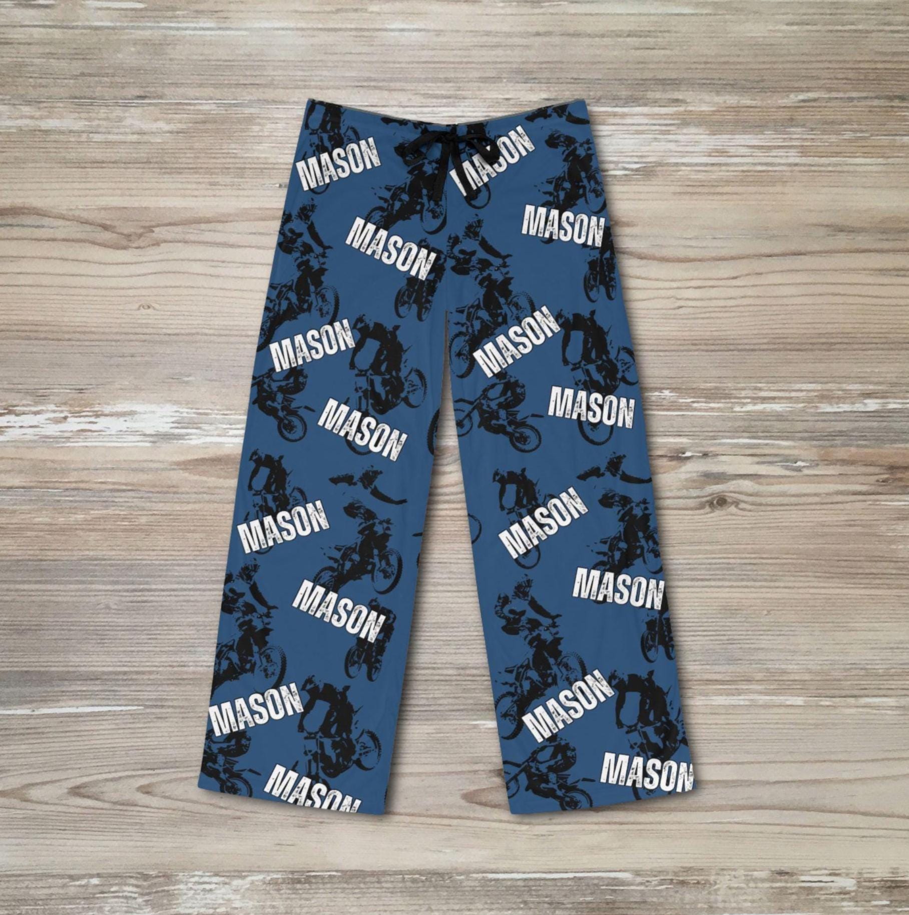 Motocross Pajama Pants Custom Dirt Bike Motorcycle Pajamas Personalized ...