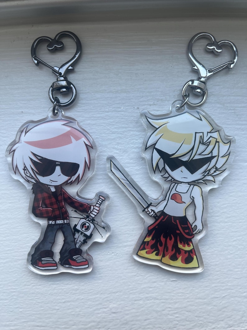 Homestuck Beta and Alpha Kids Keychains! - Etsy
