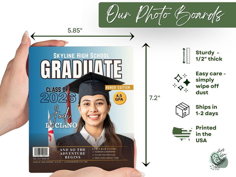 Graduation Frame Graduation Picture Frame Graduation Plaque ...