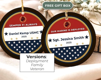 Stolze Marine Haus Verzierung USMC Geschenk Personalisierte Militärischen Familie Andenken Einsatz veteran Dekor