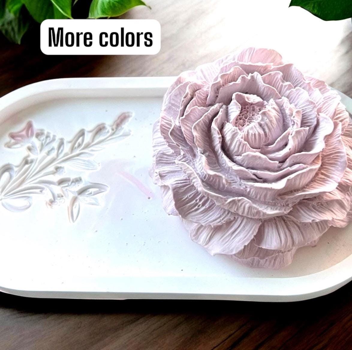 Peony Essential Oil Aroma Stone Set | Decorative Flower Passive Diffuser | Eco-Friendly Gift for Mom, Birthday, Sister | Office Decor