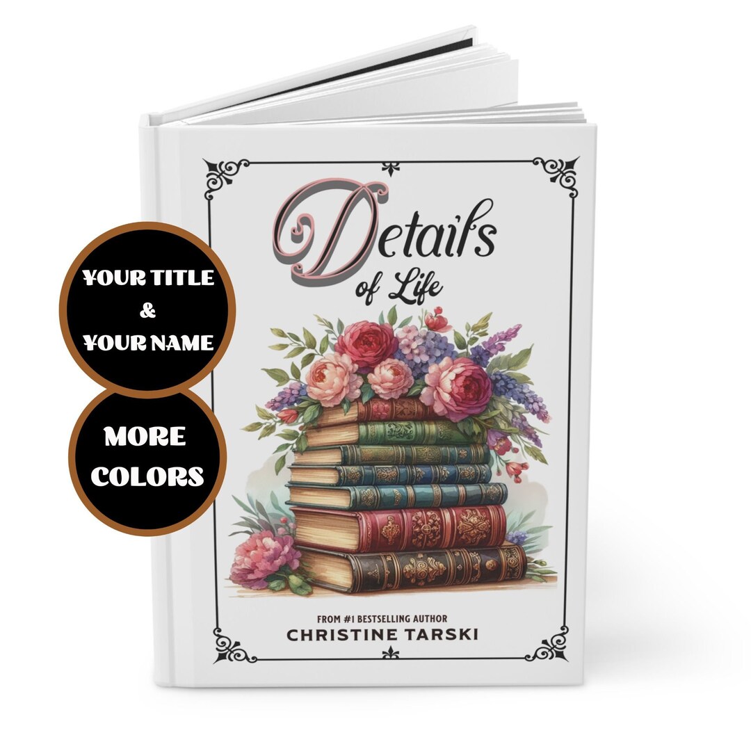Personalized Blank Hardcover Journal, Your Custom Fiction Novel ...