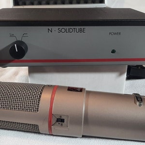 professional condenser microphone akg solidtube with external power supply professional condenser microphone with case and accessories