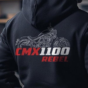Honda CMX1100 Rebel Inspired Hoodie - Motorcycle Sweatshirt