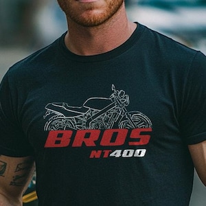 Honda NT400 Bros Inspired T-Shirt - Motorcycle Tee Shirt for Riders
