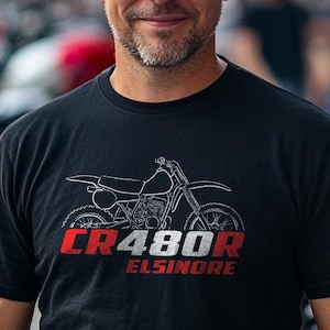 Honda CR480R Elsinore Inspired T-Shirt - Motorcycle Tee Shirt