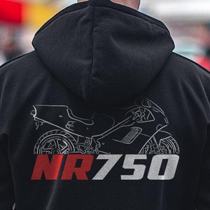Honda NR750 1992 Inspired Hoodie - Motorcycle Sweatshirt for Riders
