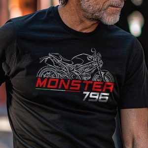 Ducati Monster 796 Inspired T-Shirt - Motorcycle Tee Shirt for Riders