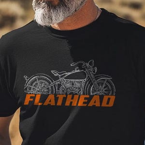 Harley-Davidson VE Flathead 1933 Inspired T-Shirt - Biker Motorcycle Tee Shirt