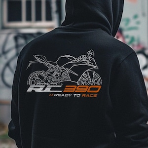 KTM RC 390 Hoodie - Motorcycle Sweatshirt for Riders