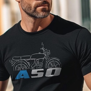 Suzuki A50 Inspired T-Shirt - Motorcycle Tee Shirt for Riders