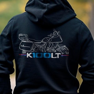 BMW K100 LT Hoodie - Motorcycle Sweatshirt for Motorrad Riders