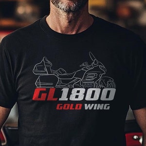 Honda GL 1800 Gold Wing Inspired T-Shirt - Motorcycle Tee Shirt for Riders