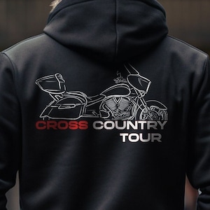 Victory Cross Country Tour Hoodie - Motorcycle Sweatshirt for Bikers