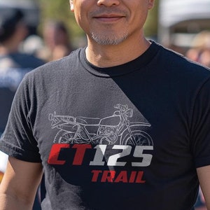 Tシャツ・カットソー HONDA MOTORCYCLE CT 125 Bear Short Sleeve Grey New 2024 Honda® Trail125 ABS 125 for sale in Alton, IL