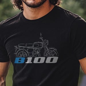 Suzuki B100 & P Inspired T-Shirt - Motorcycle Tee Shirt for Riders
