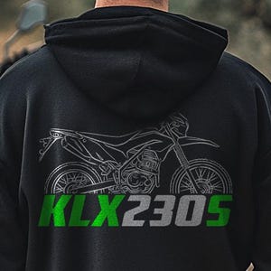 Kawasaki KLX 230S Inspired Hoodie - Motorcycle Sweatshirt for Riders