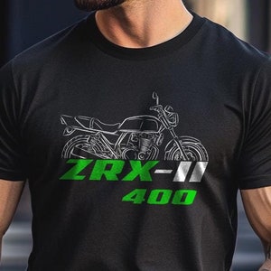 Kawasaki ZRX-II 400 ( ZR400F ) T-Shirt - Motorcycle Tee Shirt for Riders