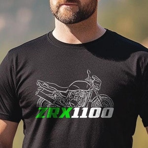 Kawasaki ZRX 1100 T-Shirt - Motorcycle Tee Shirt for Riders