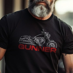Victory Gunner T-Shirt - Motorcycle Tee Shirt for Bikers