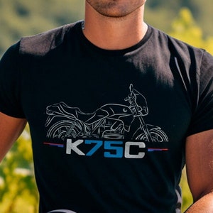 BMW K75C T-Shirt - Motorcycle Tee Shirt for Motorrad Riders