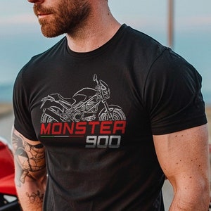 Ducati Monster 900 Inspired T-Shirt - Motorcycle Tee Shirt for Riders