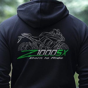 Kawasaki Z1000SX Inspired Hoodie - Motorcycle Sweatshirt for Riders
