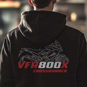 Honda VFR800X Crossrunner Inspired Hoodie - Motorcycle Sweatshirt for Riders