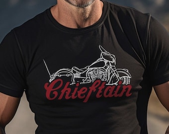 Indian Chieftain T-Shirt - Motorcycle Tee Shirt for Biker