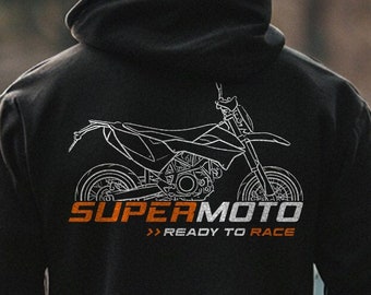 KTM 690 SMC R Hoodie - Motorcycle Sweatshirt for SuperMoto Riders