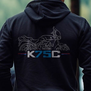 BMW K75C Hoodie - Motorcycle Sweatshirt for Motorrad Riders