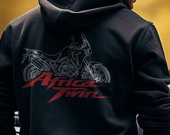 Honda CRF Africa Twin Hoodie - Motorcycle Sweatshirt for ADV Riders