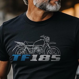 Suzuki TF185 1978 - 1993 Inspired T-Shirt - Motorcycle Tee Shirt for Riders