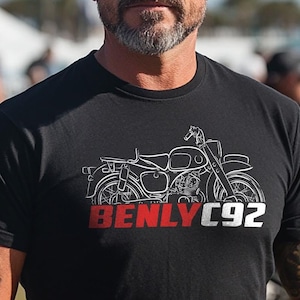 Honda C92 Benly Inspired T-Shirt - Motorcycle Tee Shirt